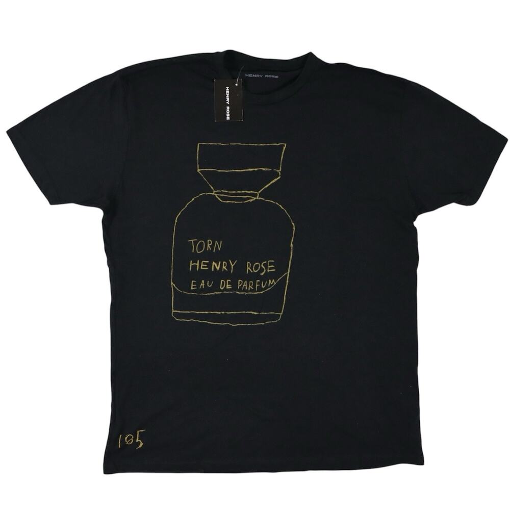 Henry Rose Torn Dylan’s T-Shirt Club Tee XXL Black Graphic NWT Limited Cotton